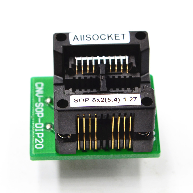 SOP8-SOIC8-SO8 Socket OTS8x2(20)-1.27-01 Socket SOP8x2(5.4)-1.27 Socket High quality IC Test & burn-in socket for SOP8/SOIC8/SO8 package 133