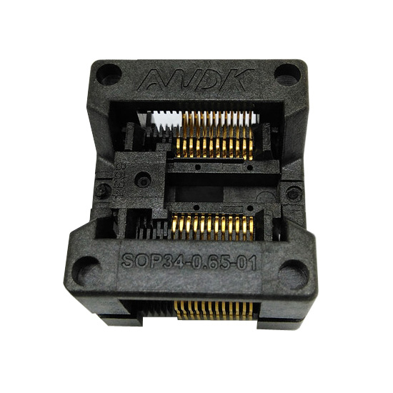 SSOP24-TSSOP24 Socket OTS24(34)-0.65-01 Socket SSOP24(5.7)-0.65 Socket High quality IC Test & burn-in socket for SSOP24/TSSOP24 package 124