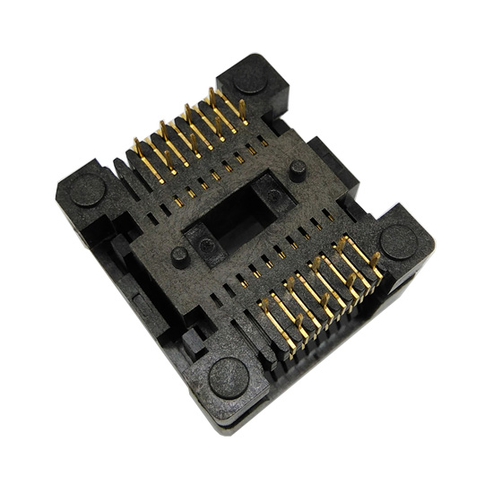 Allsocket SOP16-7.5-1.27mm Adapter SOP16 Pacchetto SOIC16 SO16 SOP16 A DIP16 Programmatore Adattatore Presa 1.27mm Passo 7.5mm Larghezza(300MIL) SOP16(28)-1.27 OTS16(28)-1.27–04 - Foto 2
