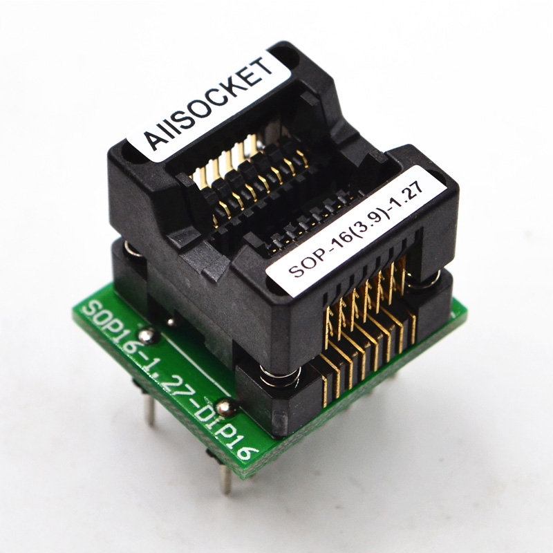 SOP16-SOIC16-SO16 Socket OTS16-1.27-03 Socket SOP16(3.9)-1.27 Socket High quality IC Test & burn-in socket for SOP16/SOIC16/SO16 package 131