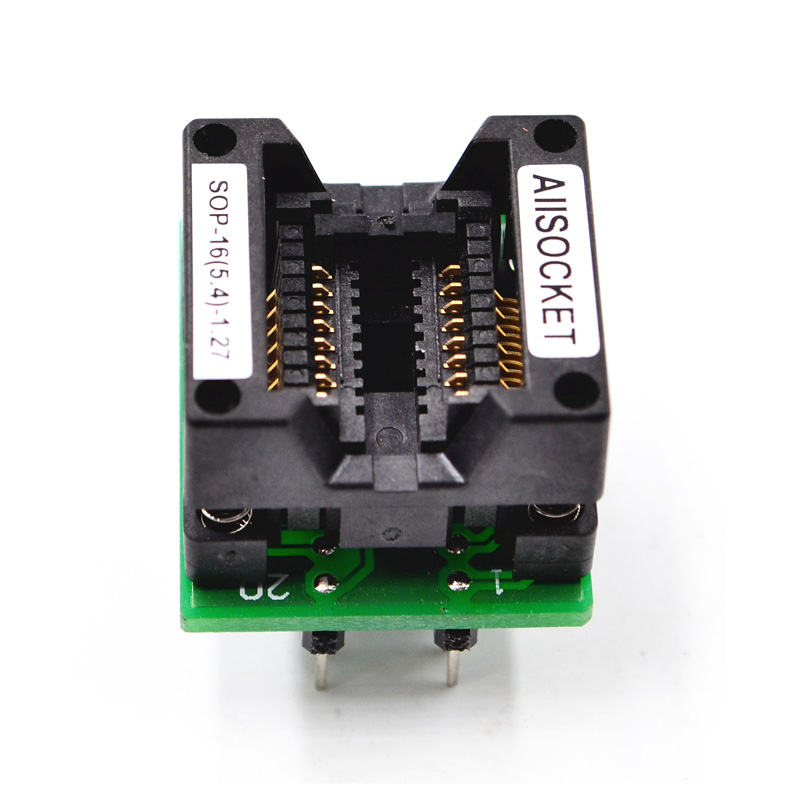 SOP16-SOIC16-SO16 Socket OTS16(20)-1.27-01 Socket SOP16(5.4)-1.27 Socket High quality IC Test & burn-in socket for SOP16/SOIC16/SO16 package 134