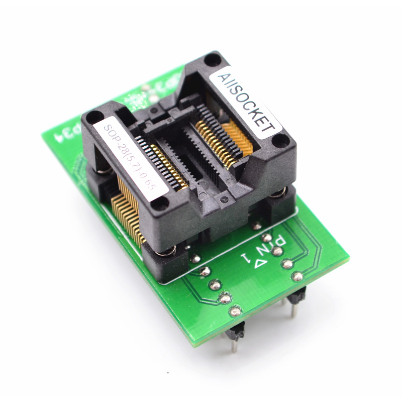 SSOP28-TSSOP28 Socket OTS28(34)-0.65-01 Socket SSOP28(5.7)-0.65 Socket High quality IC Test & burn-in socket for SSOP28/TSSOP28 package 149