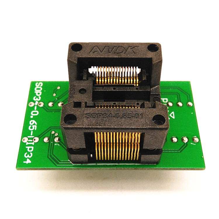 SSOP30-TSSOP30 Socket OTS30(34)-0.65-01 Socket SSOP30(5.7)-0.65 Socket High quality IC Test & burn-in socket for SSOP30/TSSOP30 package 150