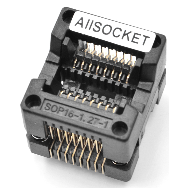 SOP16-SOIC16-SO16 Socket OTS16-1.27-03 Socket SOP16(3.9)-1.27 Socket High quality IC Test & burn-in socket for SOP16/SOIC16/SO16 package 107